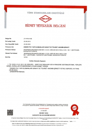 Service Competence Certificate