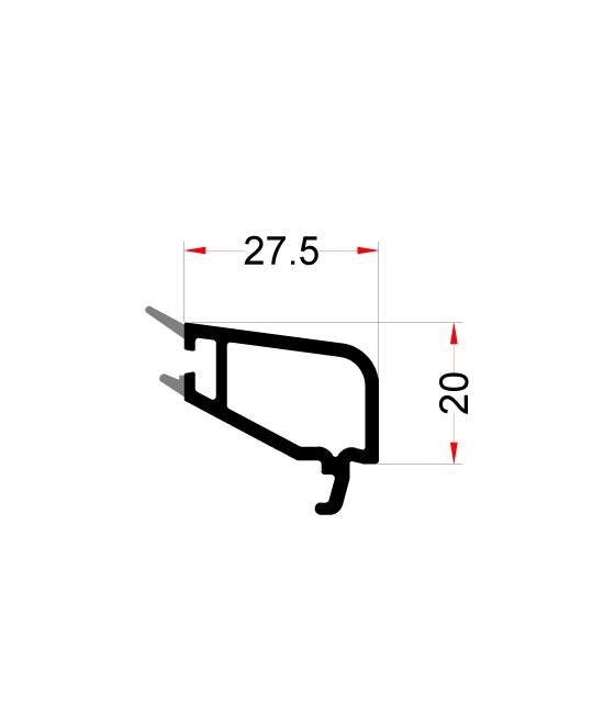 Klasline 20mm Double Glazing Bead EN45