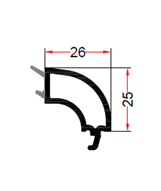 32mm Double Glazing Profile EN78