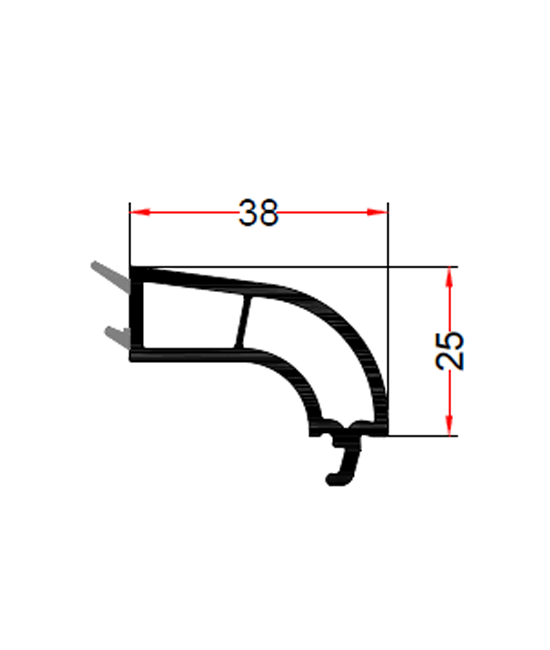 20mm Double Glazing Profile EN76