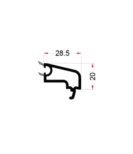 4mm Single Glazing Profile EN47