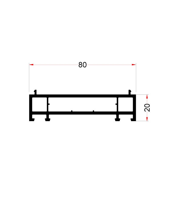 20x80 Extension Profile EN110