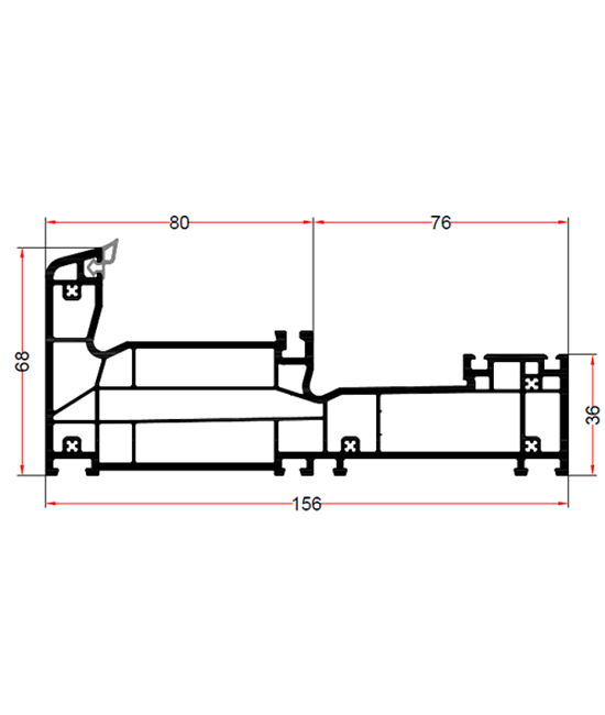 Masterline Insulated Sliding Frame Profile EN342