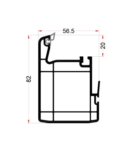 Vertical Mullion Profile EN97