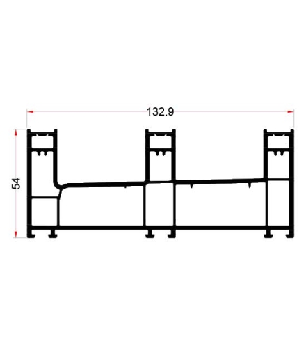 Triple Rail Frame Profile EN104