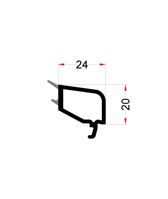 Klasline 24mm Double Glazing Bead EN49