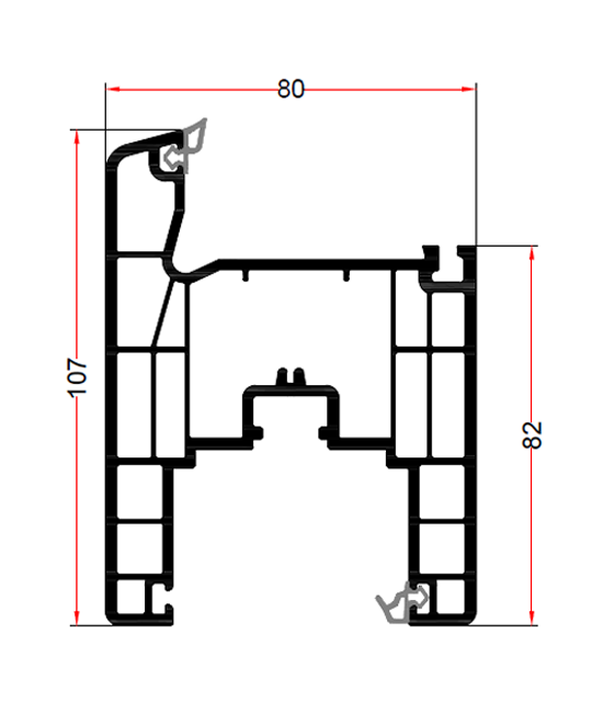 Masterline Insulated Sliding Sash Profile EN343