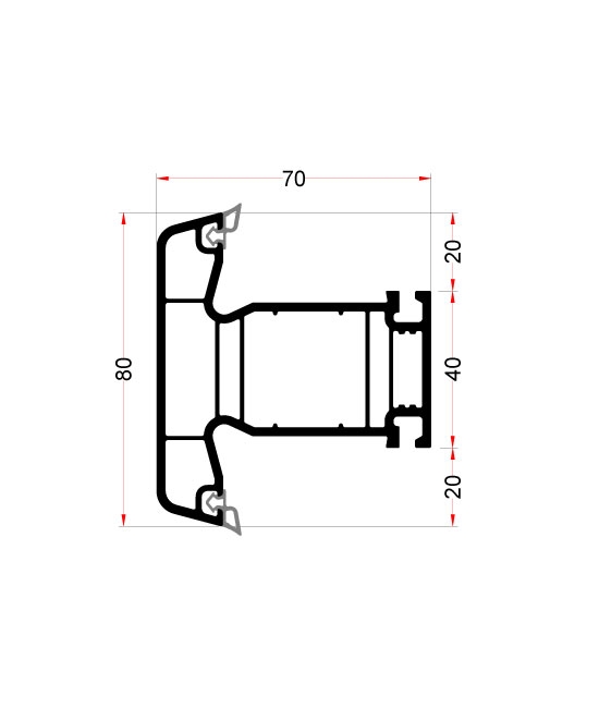 Klasline Plus Mullion EN17