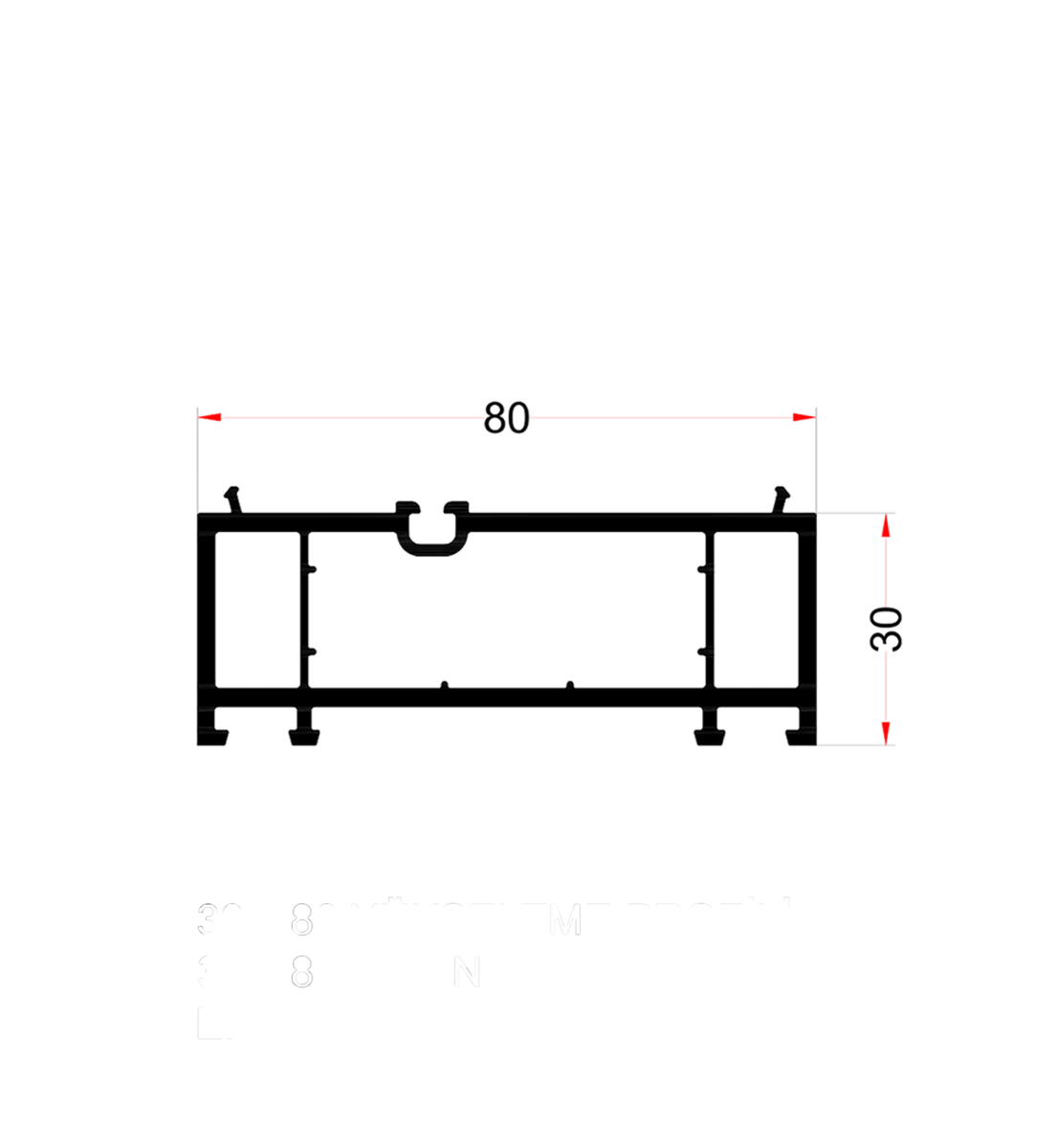 30x80 Extension Profile EN11