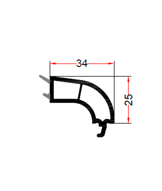 24mm Double Glazing Profile EN77